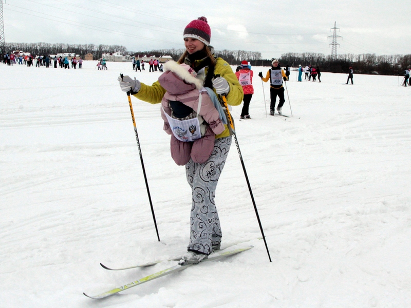 В Липецке в рамках "Лыжни России" сыграли в снежный волейбол
