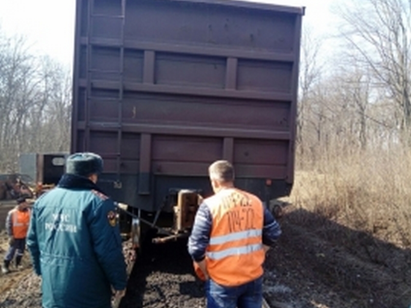 В Липецкой области сошел с рельсов грузовой вагон