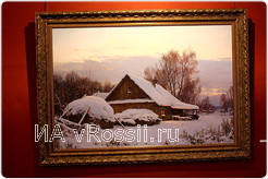 Даже снег на картинах Владимира Давыденко - тёплый