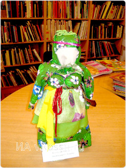 Кукла-русалка, изготовлена мастерицей из села Тюшевка Липецкого района Любовью Ивановной Леоновой
