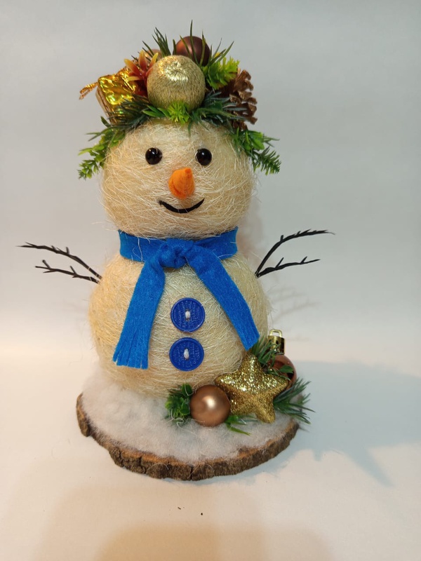 Веселый снеговичок