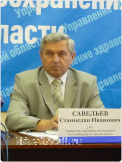 Главный санитарный врач Липецкой области Станислав Савельев