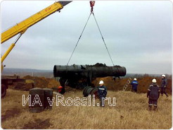 Поврежденный участок трубы заменен на новый