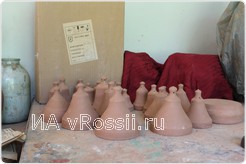 Колокола из глины, ручная работа