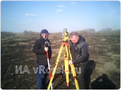 <em>Разметка будущего рва и вала крепости </em> 